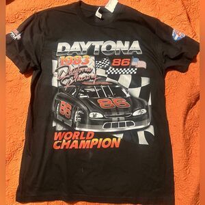 Nascar T Shirt Black Daytona Speedway Racing Size Medium